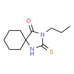 ChemSpider 2D Image | 3-Propyl-2-thioxo-1,3-diazaspiro[4.5]decan-4-one | C11H18N2OS