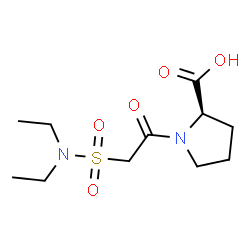 ChemSpider 2D Image | 1-[(Diethylsulfamoyl)acetyl]-D-proline | C11H20N2O5S