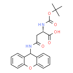 ChemSpider 2D Image | Boc-Asn(Xan)-OH | C22H24N2O6