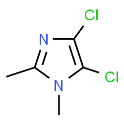 ChemSpider 2D Image | 4,5-Dichloro-1,2-dimethyl-1H-imidazole | C5H6Cl2N2