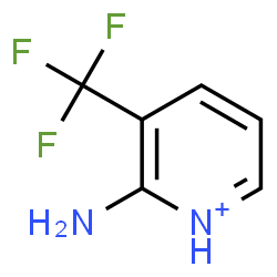 ChemSpider 2D Image | 2-Amino-3-(trifluoromethyl)pyridinium | C6H6F3N2
