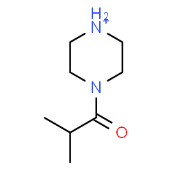 ChemSpider 2D Image | 4-Isobutyrylpiperazin-1-ium | C8H17N2O