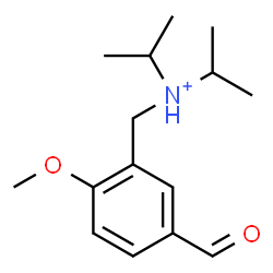 ChemSpider 2D Image | N-(5-Formyl-2-methoxybenzyl)-N-isopropyl-2-propanaminium | C15H24NO2