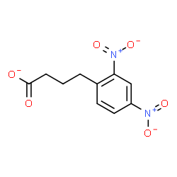 ChemSpider 2D Image | 4-(2,4-Dinitrophenyl)butanoate | C10H9N2O6