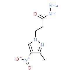 ChemSpider 2D Image | 3-(3-methyl-4-nitropyrazol-1-yl)propanehydrazide | C7H11N5O3
