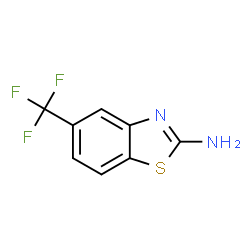 ChemSpider 2D Image | 5-(trifluoromethyl)benzo[d]thiazol-2-Amine | C8H5F3N2S