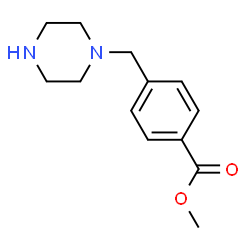 ChemSpider 2D Image | Methyl 4-(1-piperazinylmethyl)benzoate | C13H18N2O2