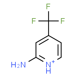 ChemSpider 2D Image | 2-Amino-4-(trifluoromethyl)pyridinium | C6H6F3N2