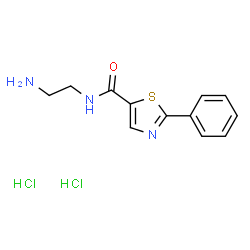 ChemSpider 2D Image | N-(2-Aminoethyl)-2-phenyl-1,3-thiazole-5-carboxamide dihydrochloride | C12H15Cl2N3OS