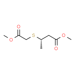 ChemSpider 2D Image | Methyl (3S)-3-[(2-methoxy-2-oxoethyl)sulfanyl]butanoate | C8H14O4S