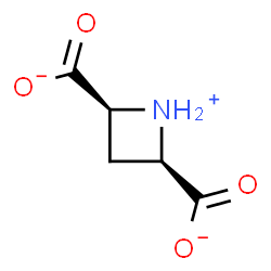 ChemSpider 2D Image | (2R,4S)-2,4-Azetidiniumdicarboxylate | C5H6NO4