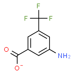 ChemSpider 2D Image | 3-Amino-5-(trifluoromethyl)benzoate | C8H5F3NO2