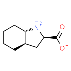 ChemSpider 2D Image | (2R,3aR,7aS)-Octahydro-1H-indolium-2-carboxylate | C9H15NO2