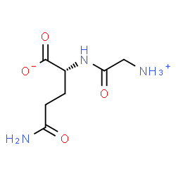 ChemSpider 2D Image | (2R)-5-Amino-2-[(ammonioacetyl)amino]-5-oxopentanoate | C7H13N3O4