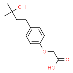 ChemSpider 2D Image | [4-(3-Hydroxy-3-methylbutyl)phenoxy]acetic acid | C13H18O4