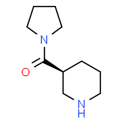 ChemSpider 2D Image | (3S)-3-Piperidinyl(1-pyrrolidinyl)methanone | C10H18N2O