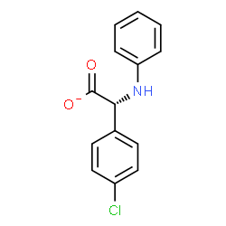 ChemSpider 2D Image | (2R)-Anilino(4-chlorophenyl)acetate | C14H11ClNO2