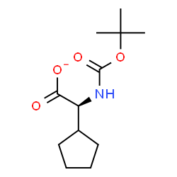 ChemSpider 2D Image | (2S)-Cyclopentyl({[(2-methyl-2-propanyl)oxy]carbonyl}amino)acetate | C12H20NO4