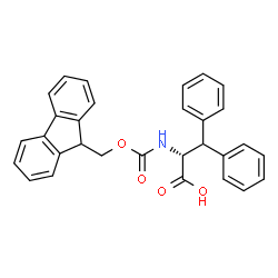 ChemSpider 2D Image | N-(9-Fluorenylmethoxycarbonyl)-b-phenyl-D-phenylalanine | C30H25NO4