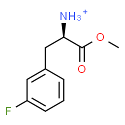 ChemSpider 2D Image | (2R)-3-(3-Fluorophenyl)-1-methoxy-1-oxo-2-propanaminium | C10H13FNO2