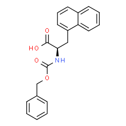 ChemSpider 2D Image | N-[(Benzyloxy)carbonyl]-3-(1-naphthyl)-D-alanine | C21H19NO4