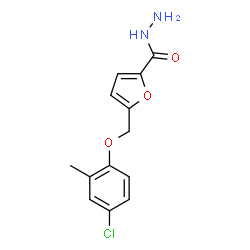 ChemSpider 2D Image | 5-[(4-Chloro-2-methylphenoxy)methyl]-2-furohydrazide | C13H13ClN2O3