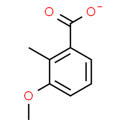 ChemSpider 2D Image | 3-Methoxy-2-methylbenzoate | C9H9O3
