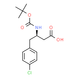 ChemSpider 2D Image | (R)-Boc-4-chloro-beta-Homophe-OH | C15H20ClNO4