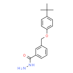 ChemSpider 2D Image | 3-(4-TERT-BUTYLPHENOXYMETHYL)BENZOHYDRAZIDE | C18H22N2O2