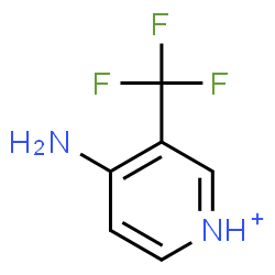 ChemSpider 2D Image | 4-Amino-3-(trifluoromethyl)pyridinium | C6H6F3N2