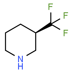 ChemSpider 2D Image | (3R)-3-(Trifluoromethyl)piperidine | C6H10F3N