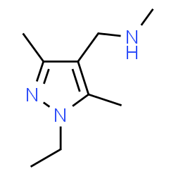 ChemSpider 2D Image | [(1-ethyl-3,5-dimethylpyrazol-4-yl)methyl](methyl)amine | C9H17N3