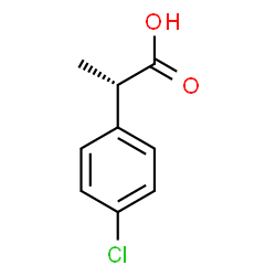 ChemSpider 2D Image | (2S)-2-(4-Chlorophenyl)propanoic acid | C9H9ClO2
