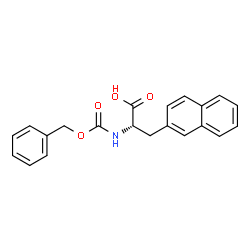 ChemSpider 2D Image | N-[(Benzyloxy)carbonyl]-3-(2-naphthyl)-L-alanine | C21H19NO4