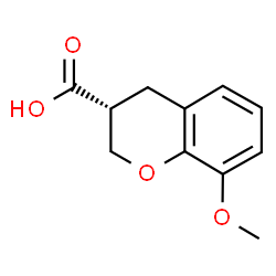ChemSpider 2D Image | (3R)-8-Methoxy-3-chromanecarboxylic acid | C11H12O4