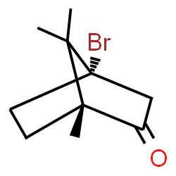 ChemSpider 2D Image | (1R,4S)-4-Bromo-1,7,7-trimethylbicyclo[2.2.1]heptan-2-one | C10H15BrO
