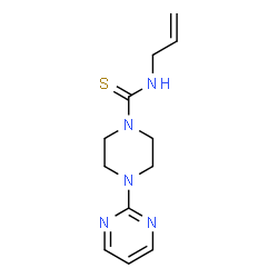 ChemSpider 2D Image | N-Allyl-4-(2-pyrimidinyl)-1-piperazinecarbothioamide | C12H17N5S