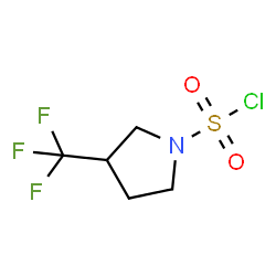 ChemSpider 2D Image | 3-(Trifluoromethyl)-1-pyrrolidinesulfonyl chloride | C5H7ClF3NO2S