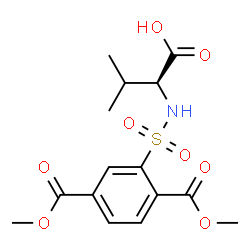 ChemSpider 2D Image | N-{[2,5-Bis(methoxycarbonyl)phenyl]sulfonyl}-L-valine | C15H19NO8S