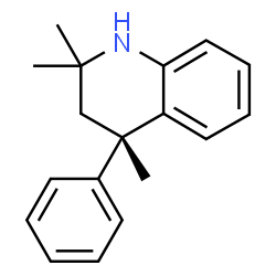 ChemSpider 2D Image | (4S)-2,2,4-Trimethyl-4-phenyl-1,2,3,4-tetrahydroquinoline | C18H21N