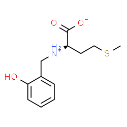 ChemSpider 2D Image | (2S)-2-[(2-Hydroxybenzyl)ammonio]-4-(methylsulfanyl)butanoate | C12H17NO3S