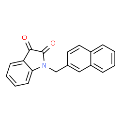 ChemSpider 2D Image | 1-(2-Naphthylmethyl)-1H-indole-2,3-dione | C19H13NO2