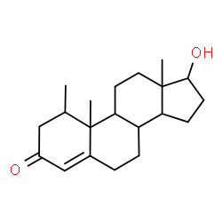 ChemSpider 2D Image | 17-Hydroxy-1-methylandrost-4-en-3-one  | C20H30O2
