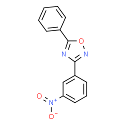 ChemSpider 2D Image | 3-(3-Nitrophenyl)-5-phenyl-1,2,4-oxadiazole | C14H9N3O3
