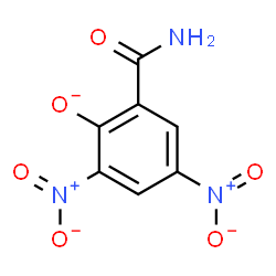 ChemSpider 2D Image | 2-Carbamoyl-4,6-dinitrophenolate | C7H4N3O6