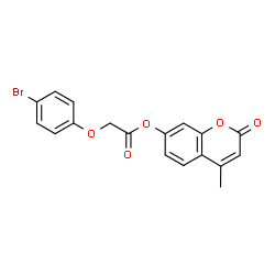 ChemSpider 2D Image | 4-Methyl-2-oxo-2H-chromen-7-yl (4-bromophenoxy)acetate | C18H13BrO5