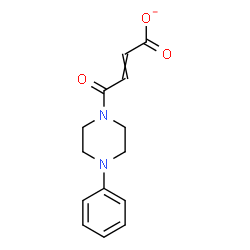ChemSpider 2D Image | 4-Oxo-4-(4-phenyl-1-piperazinyl)-2-butenoate | C14H15N2O3