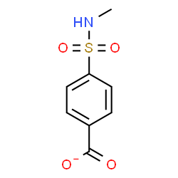 ChemSpider 2D Image | 4-(Methylsulfamoyl)benzoate | C8H8NO4S