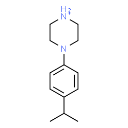 ChemSpider 2D Image | 4-(4-Isopropylphenyl)piperazin-1-ium | C13H21N2