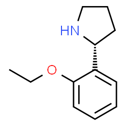 ChemSpider 2D Image | (2R)-2-(2-Ethoxyphenyl)pyrrolidine | C12H17NO